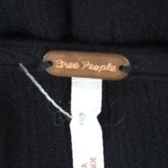 Free People Te Amo Black Embroidered Floral Boho Mini  Dress, Size M - Picture 13 of 16